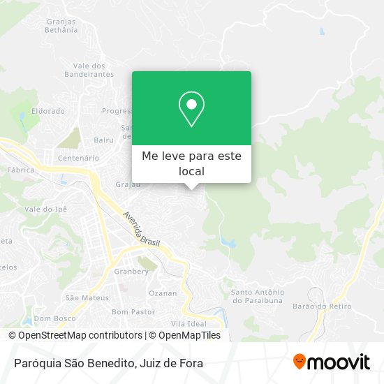 Paróquia São Benedito mapa