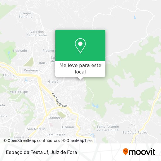 Espaço da Festa Jf mapa
