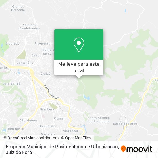 Empresa Municipal de Pavimentacao e Urbanizacao mapa