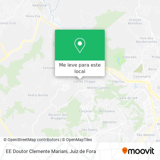 EE Doutor Clemente Mariani mapa