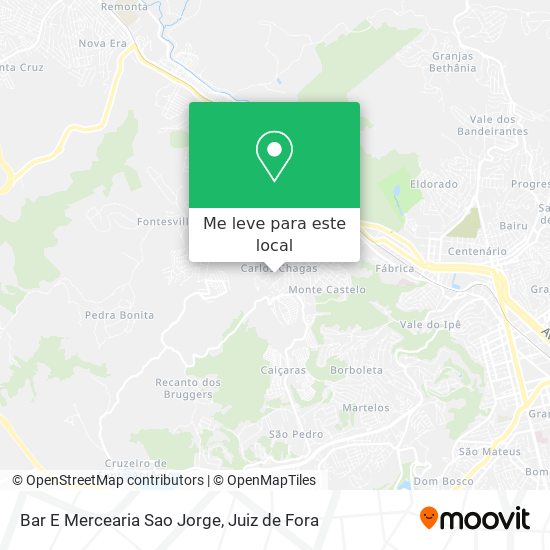 Bar E Mercearia Sao Jorge mapa