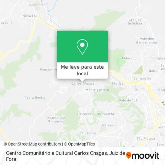 Centro Comunitário e Cultural Carlos Chagas mapa