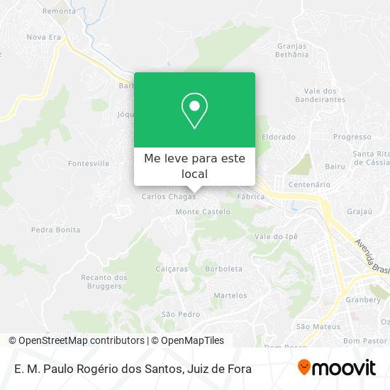 E. M. Paulo Rogério dos Santos mapa