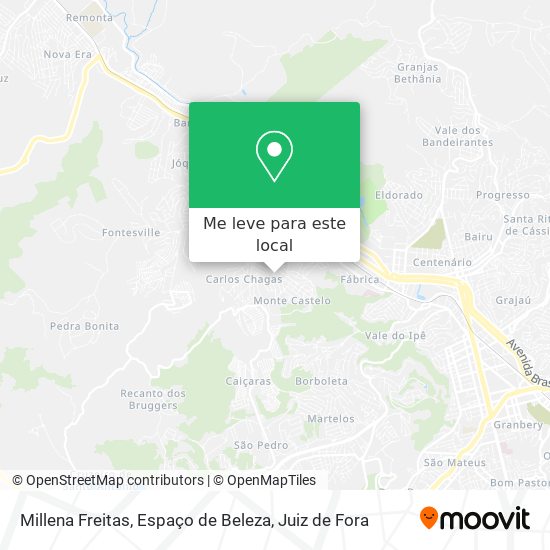 Millena Freitas, Espaço de Beleza mapa