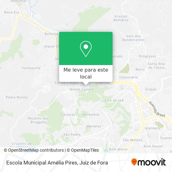 Escola Municipal Amélia Pires mapa