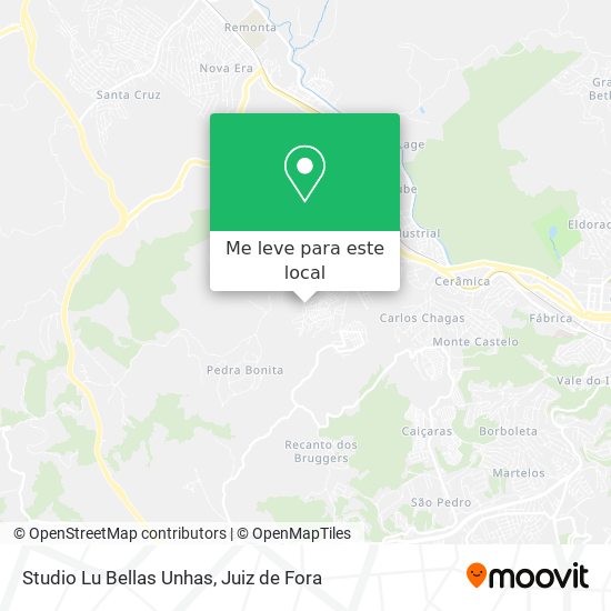 Studio Lu Bellas Unhas mapa
