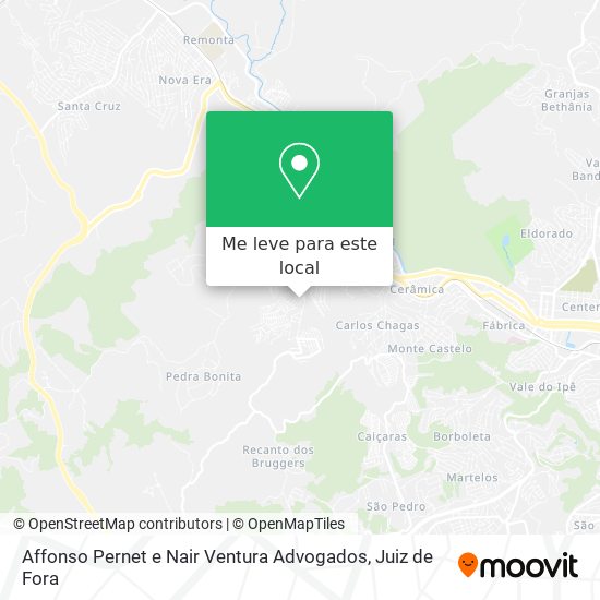 Affonso Pernet e Nair Ventura Advogados mapa