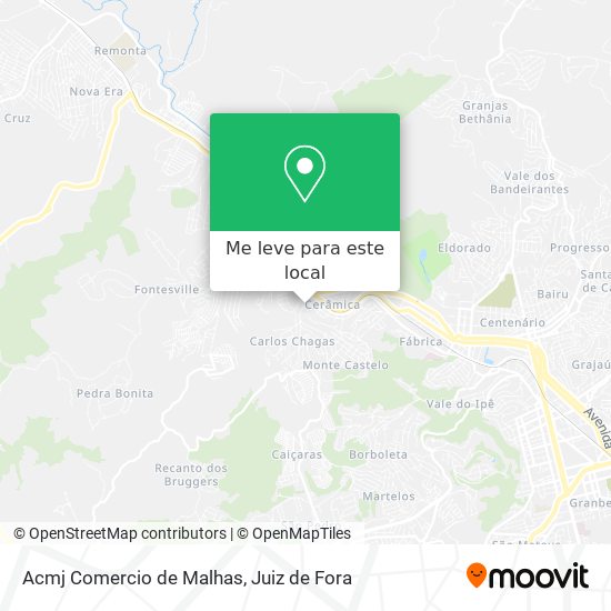 Acmj Comercio de Malhas mapa