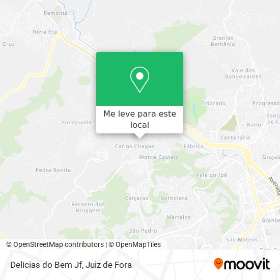 Delícias do Bem Jf mapa