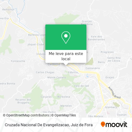 Cruzada Nacional De Evangelizacao mapa