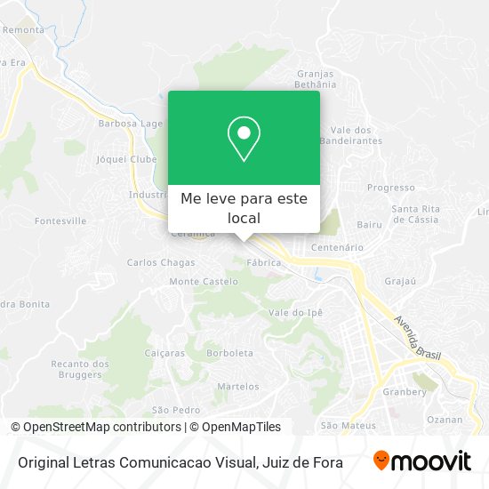 Original Letras Comunicacao Visual mapa