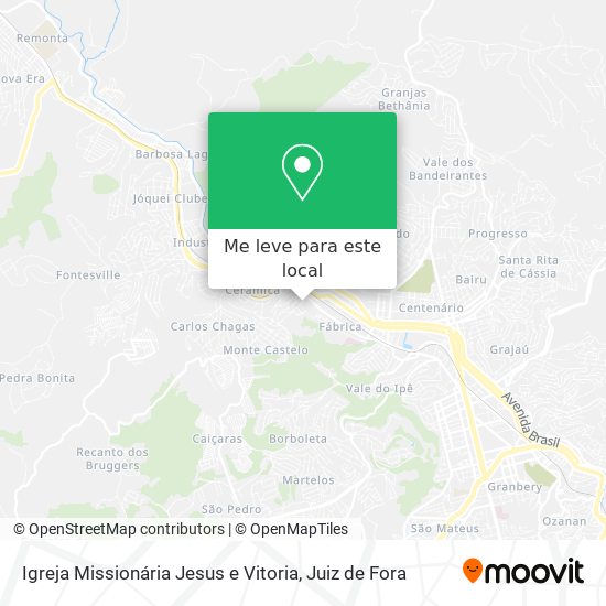 Igreja Missionária Jesus e Vitoria mapa