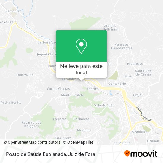Posto de Saúde Esplanada mapa