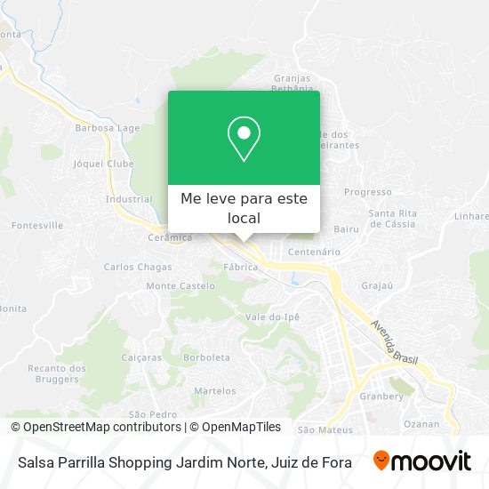 Salsa Parrilla Shopping Jardim Norte mapa