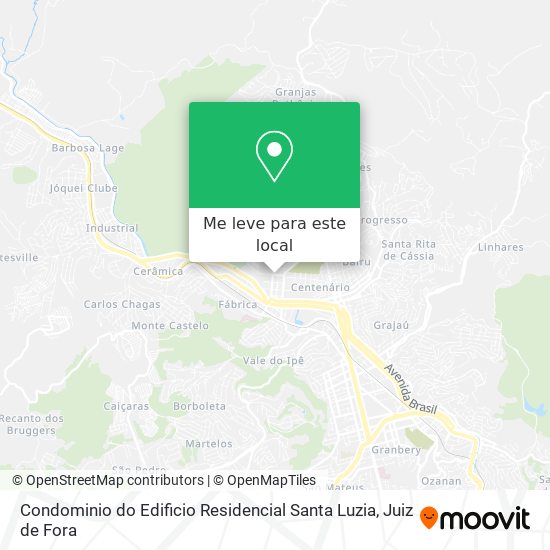 Condominio do Edificio Residencial Santa Luzia mapa