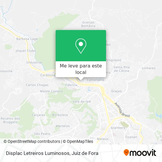Displac Letreiros Luminosos mapa