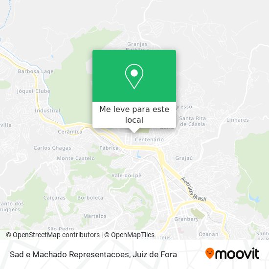 Sad e Machado Representacoes mapa