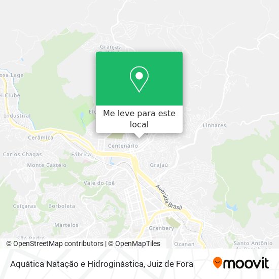 Aquática Natação e Hidroginástica mapa
