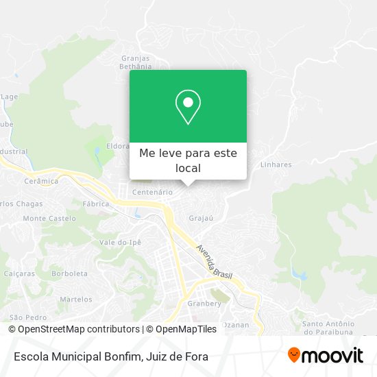 Escola Municipal Bonfim mapa