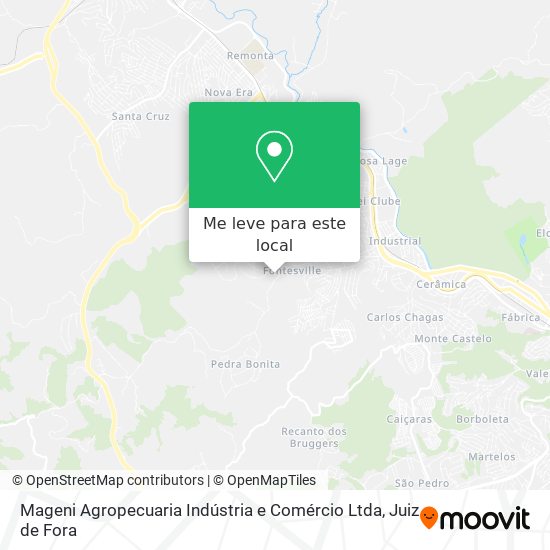 Mageni Agropecuaria Indústria e Comércio Ltda mapa