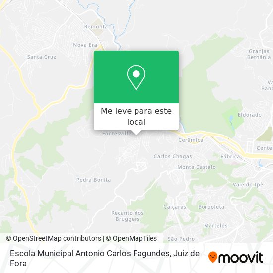 Escola Municipal Antonio Carlos Fagundes mapa