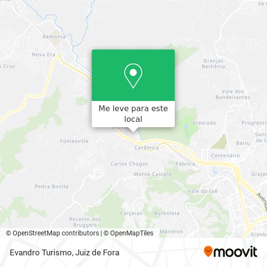 Evandro Turismo mapa