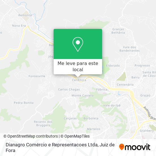 Dianagro Comércio e Representacoes Ltda mapa