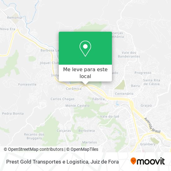 Prest Gold Transportes e Logistica mapa