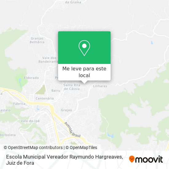 Escola Municipal Vereador Raymundo Hargreaves mapa
