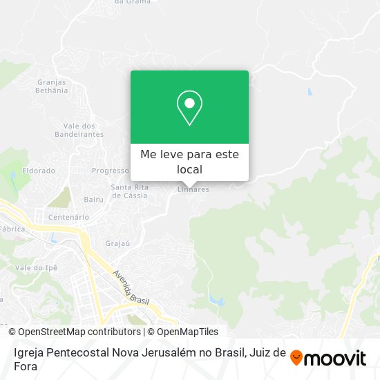Igreja Pentecostal Nova Jerusalém no Brasil mapa
