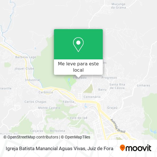 Igreja Batista Manancial Aguas Vivas mapa