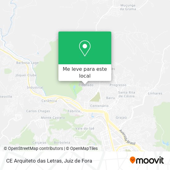 CE Arquiteto das Letras mapa