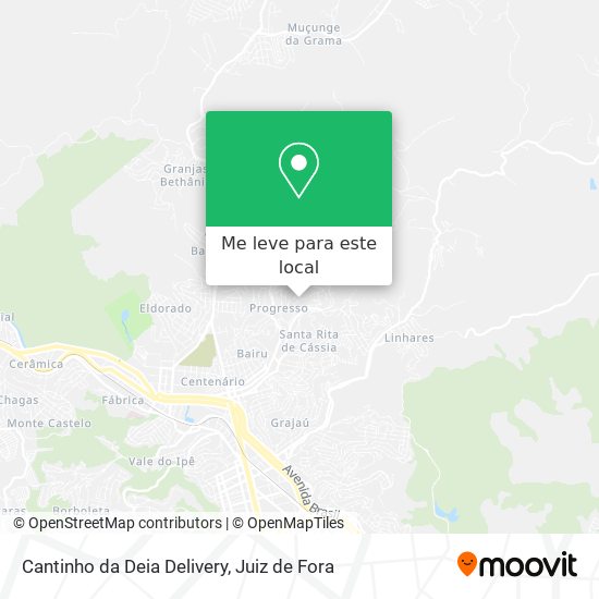 Cantinho da Deia Delivery mapa