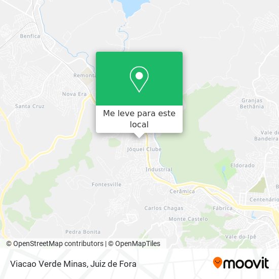 Viacao Verde Minas mapa