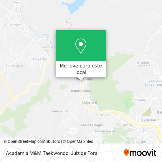 Academia M&M Taekwondo mapa