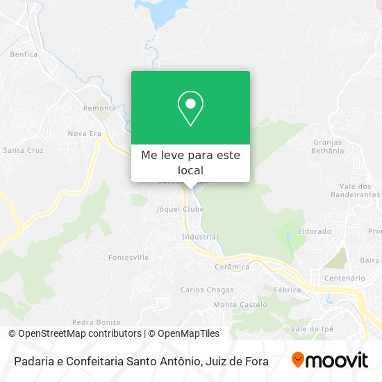 Padaria e Confeitaria Santo Antônio mapa