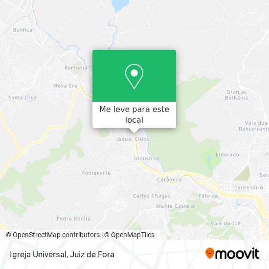 Igreja Universal mapa