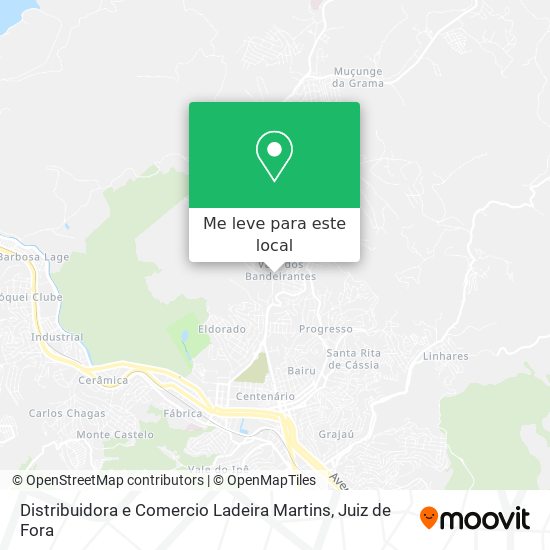 Distribuidora e Comercio Ladeira Martins mapa