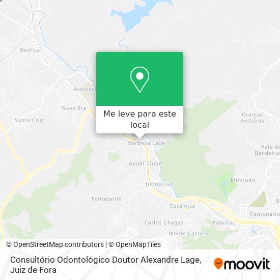 Consultório Odontológico Doutor Alexandre Lage mapa