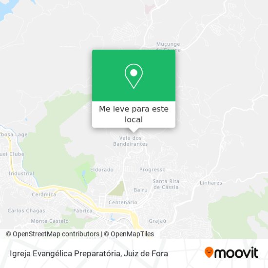 Igreja Evangélica Preparatória mapa