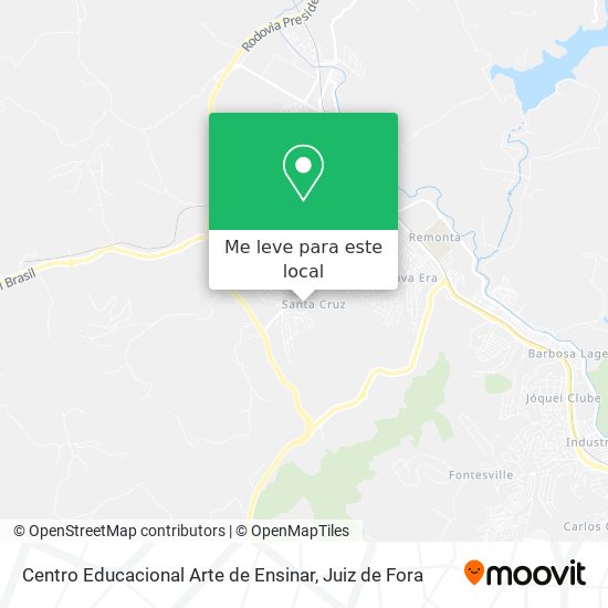 Centro Educacional Arte de Ensinar mapa