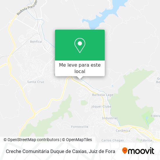 Creche Comunitária Duque de Caxias mapa