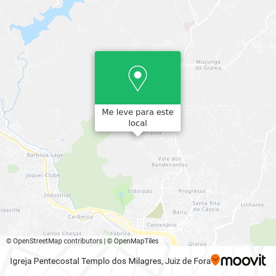 Igreja Pentecostal Templo dos Milagres mapa
