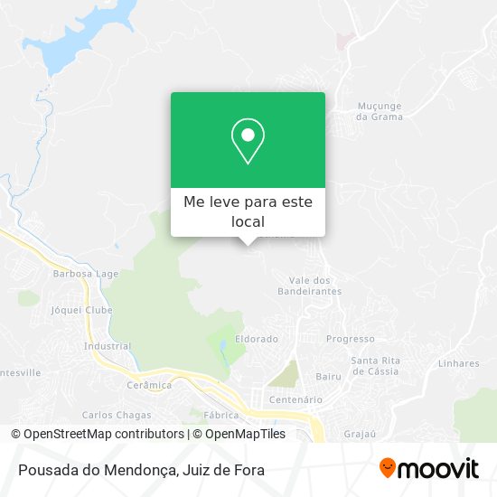 Pousada do Mendonça mapa