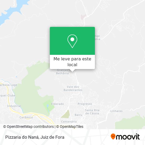 Pizzaria do Naná mapa