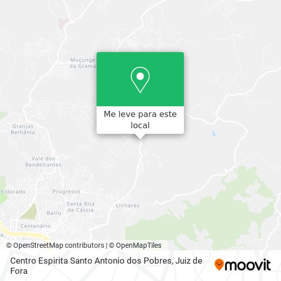 Centro Espirita Santo Antonio dos Pobres mapa