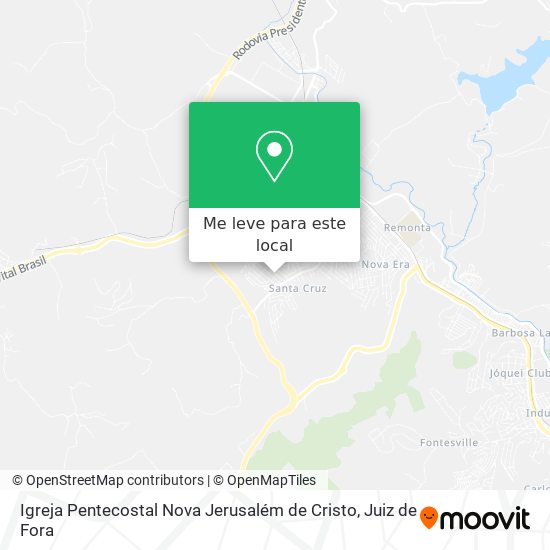 Igreja Pentecostal Nova Jerusalém de Cristo mapa