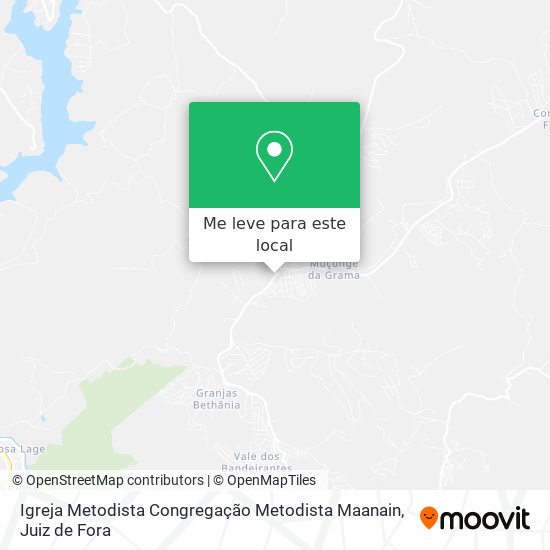 Igreja Metodista Congregação Metodista Maanain mapa