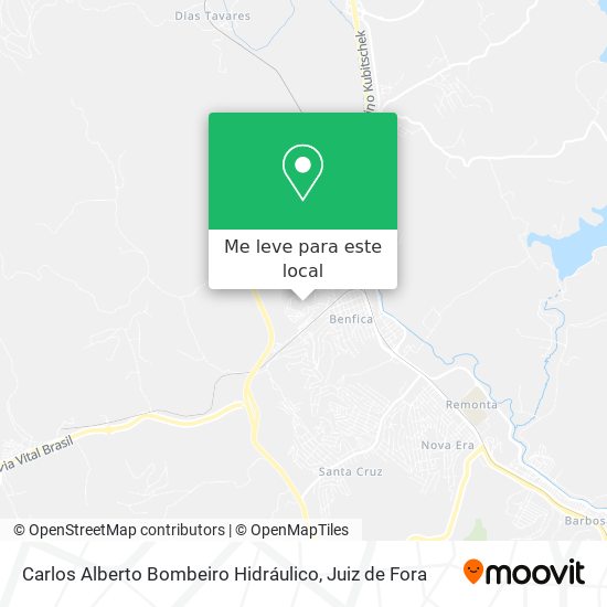 Carlos Alberto Bombeiro Hidráulico mapa