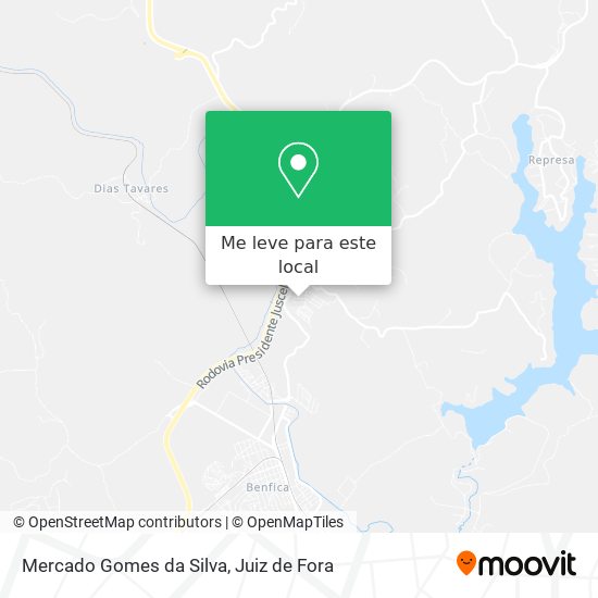 Mercado Gomes da Silva mapa